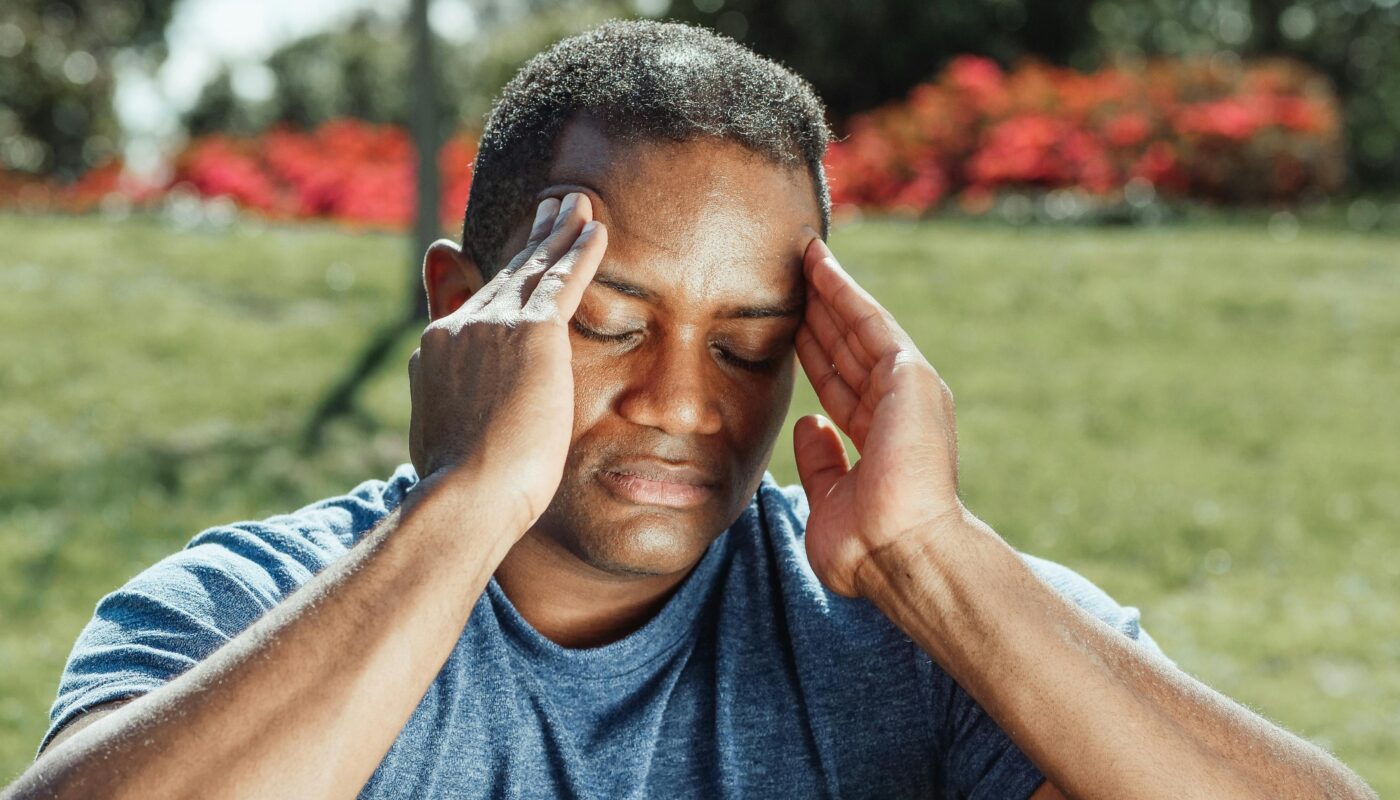 Photo by Kindel Media: https://www.pexels.com/photo/a-man-having-headache-7298459/