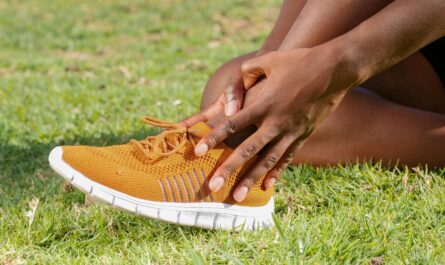 Photo by Kindel Media: https://www.pexels.com/photo/a-person-touching-his-ankle-7298678/