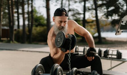 Photo by cottonbro studio: https://www.pexels.com/photo/bearded-man-lifting-a-dumbbell-6293108/