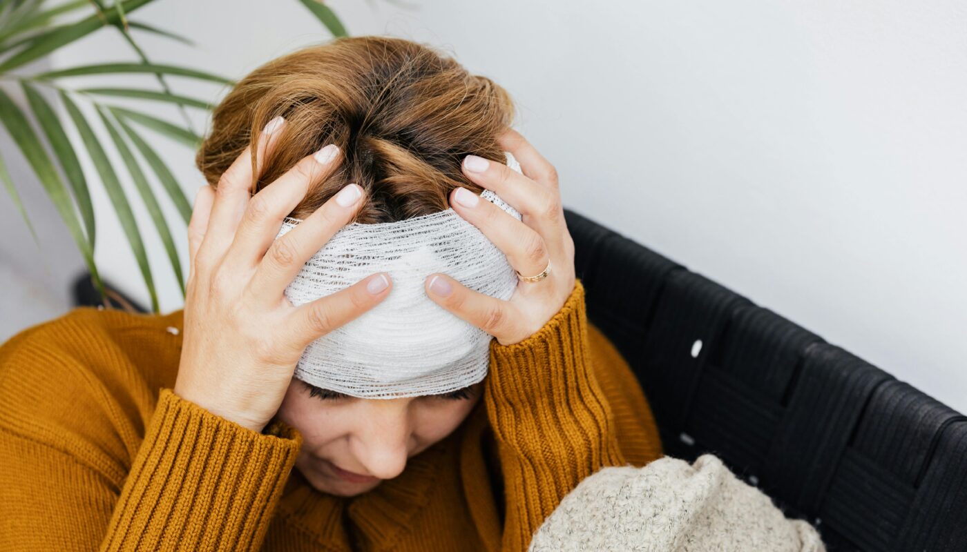Photo by www.kaboompics.com: https://www.pexels.com/photo/photograph-of-a-woman-with-a-headache-5207232/
