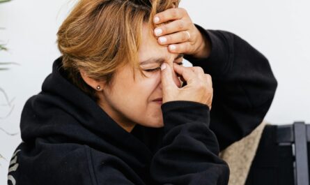 Photo by www.kaboompics.com: https://www.pexels.com/photo/a-woman-feeling-pain-on-her-nose-5207352/