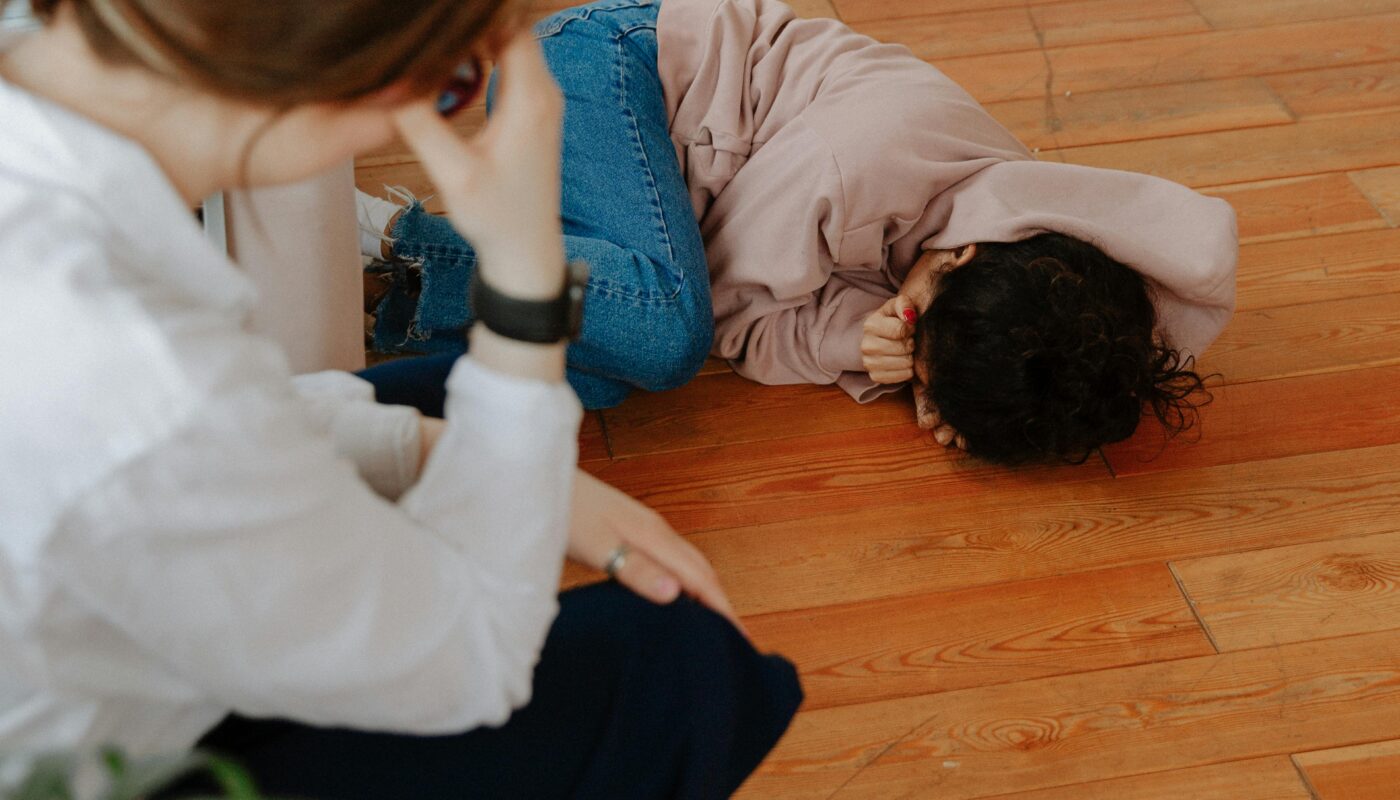 Photo by Polina Zimmerman: https://www.pexels.com/photo/young-woman-crying-on-floor-3958458/
