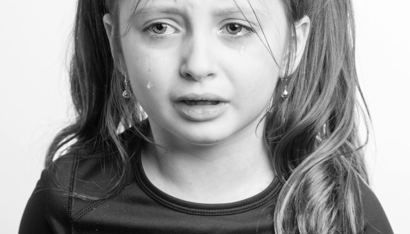 Photo by Skyler Ewing: https://www.pexels.com/photo/little-girl-crying-against-white-background-4680623/
