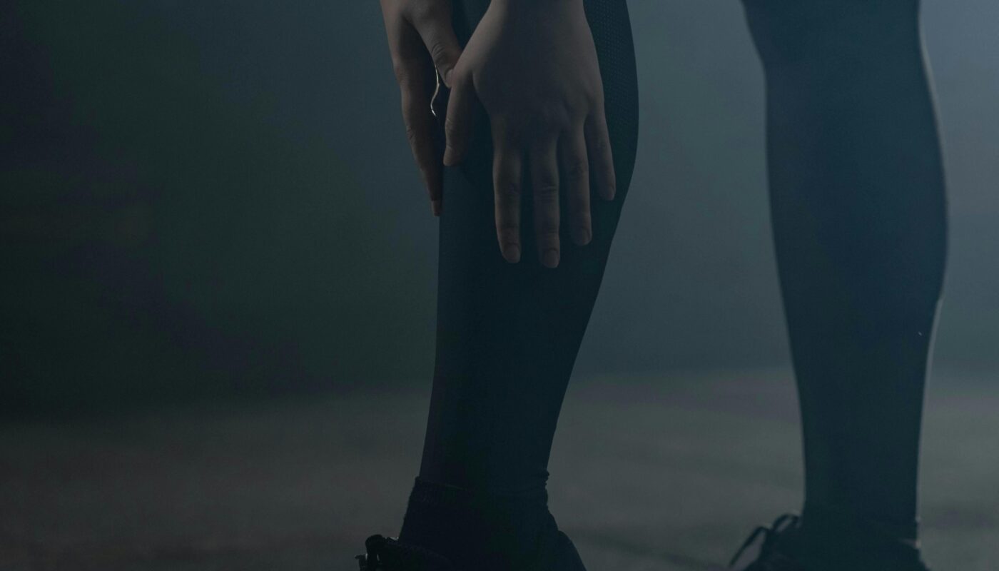 Photo by cottonbro studio: https://www.pexels.com/photo/person-touching-her-leg-7690836/