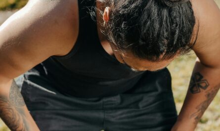 Photo by Kindel Media: https://www.pexels.com/photo/a-man-touching-his-knees-7298629/