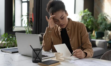 Photo by Mikhail Nilov: https://www.pexels.com/photo/a-woman-writing-on-a-notebook-6893827/