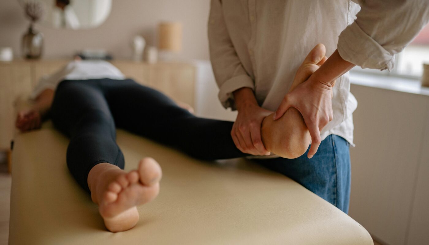 Photo by Yan Krukau: https://www.pexels.com/photo/close-up-view-of-feet-massaging-5793892/
