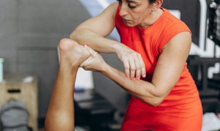 Photo by Jonathan Borba: https://www.pexels.com/photo/a-woman-getting-a-massage-on-her-leg-27730554/