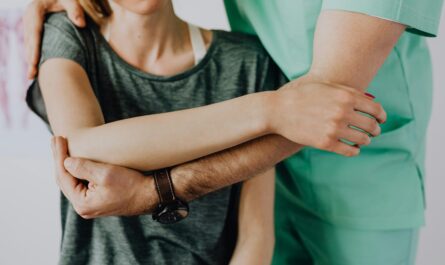 Photo by www.kaboompics.com: https://www.pexels.com/photo/crop-unrecognizable-orthopedist-stretching-shoulder-of-female-patient-4506169/