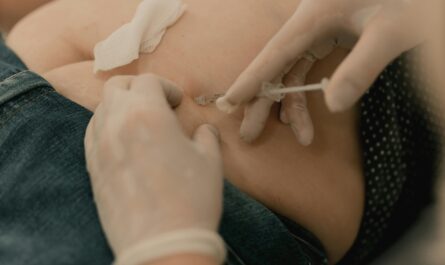 Photo by Alexander Mass: https://www.pexels.com/photo/close-up-of-medical-injection-procedure-29648632/