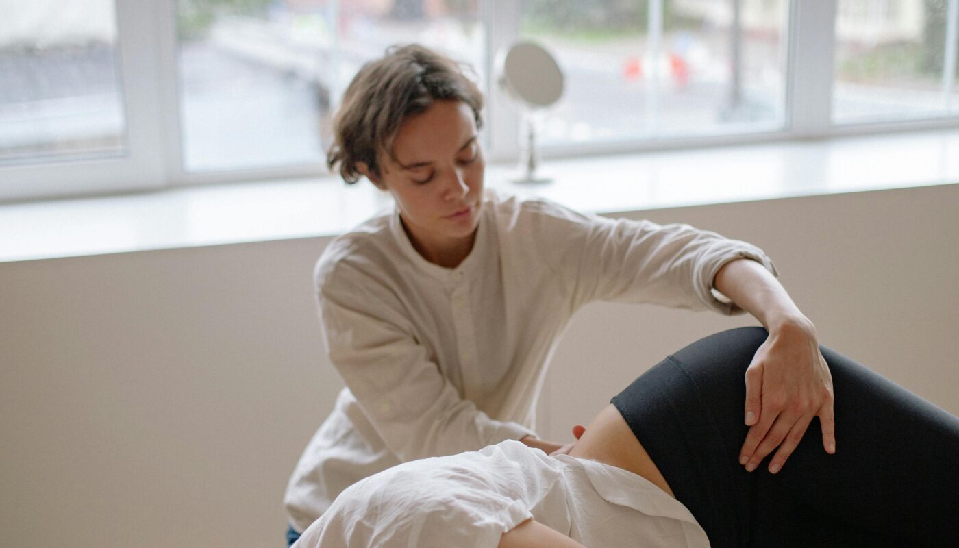 Photo by Yan Krukau: https://www.pexels.com/photo/massaging-lower-back-5794046/