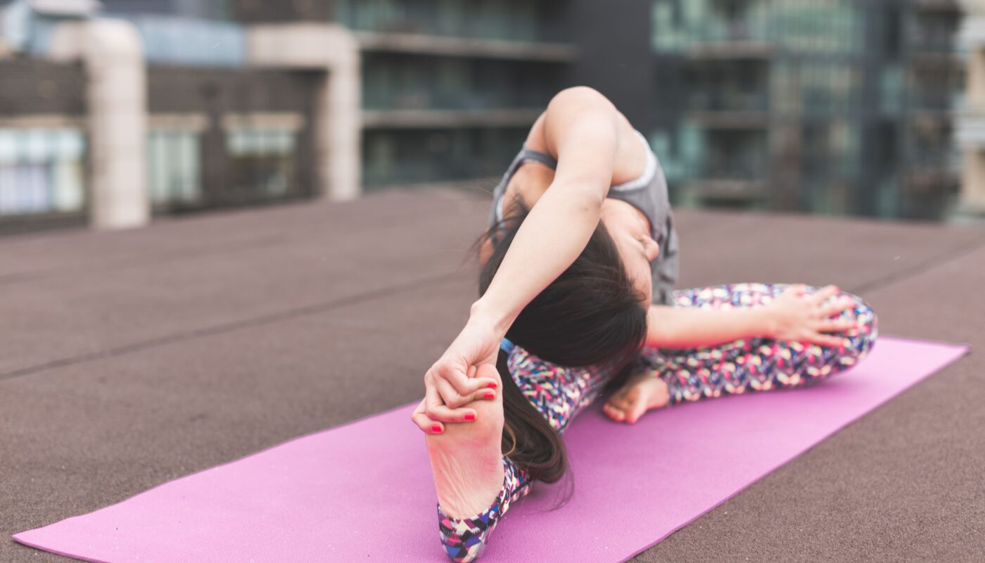 Photo by Burst: https://www.pexels.com/photo/woman-doing-yoga-pose-on-pink-yoga-mat-374614/