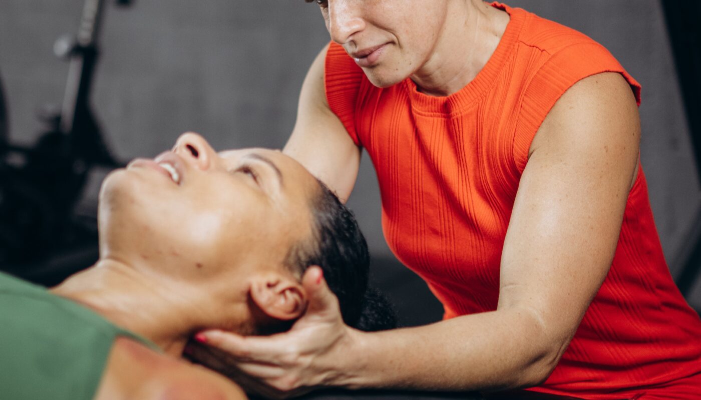 Photo by Jonathan Borba: https://www.pexels.com/photo/a-woman-is-getting-a-massage-from-a-man-27684606/