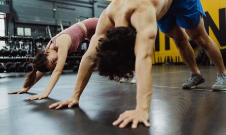 Photo by Ketut Subiyanto: https://www.pexels.com/photo/young-athletes-training-at-gym-4854296/