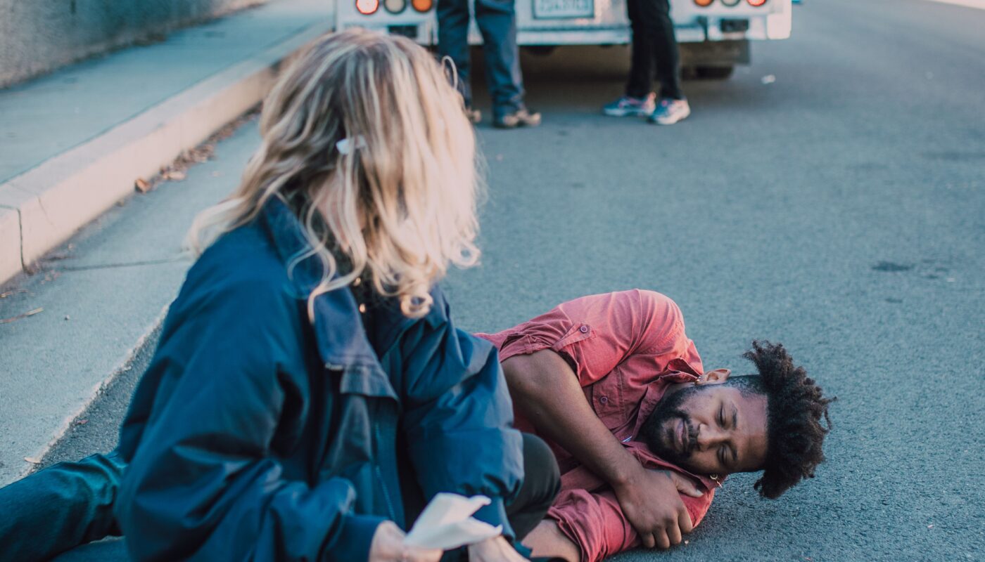 Photo by RDNE Stock project: https://www.pexels.com/photo/woman-helping-man-lying-on-the-ground-6520054/